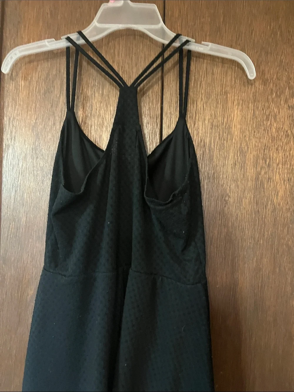 Mossimo Supply Co. Black Racerback Fit & Flare Mini Dress Medium - Picture 7 of 7